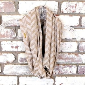 Calvin Klein Chevron Metallic Infinity Scarf